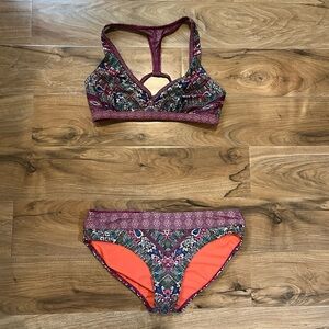 Prana S swim top and M bottom